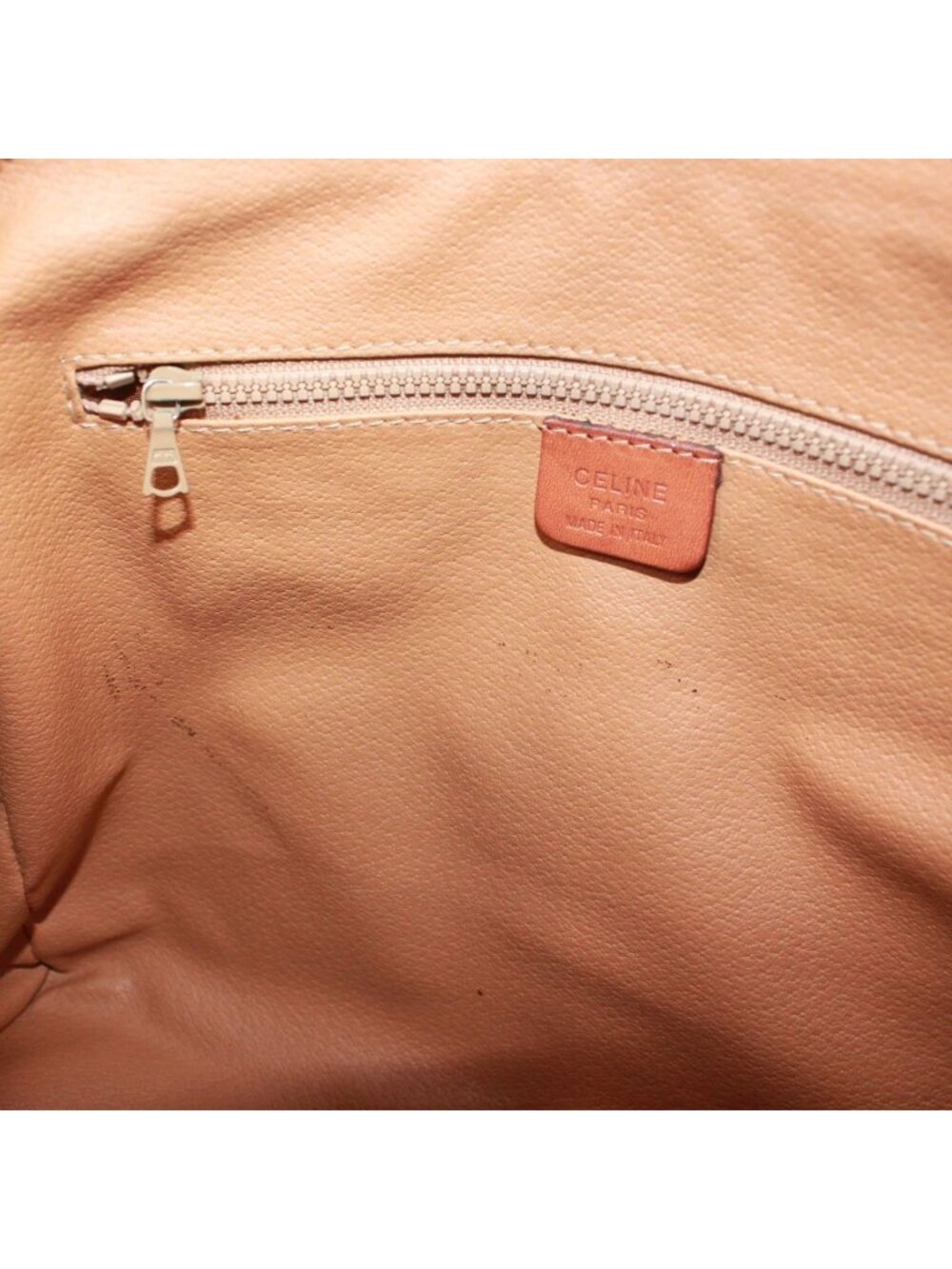 Celine Macadam Leather Brown Handbag Gold - Picture 8 of 15